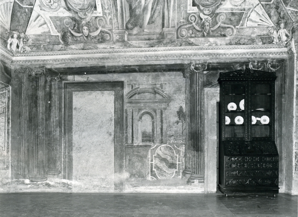 finte architetture (decorazione pittorica) - ambito romano (prima metà sec. XVIII)