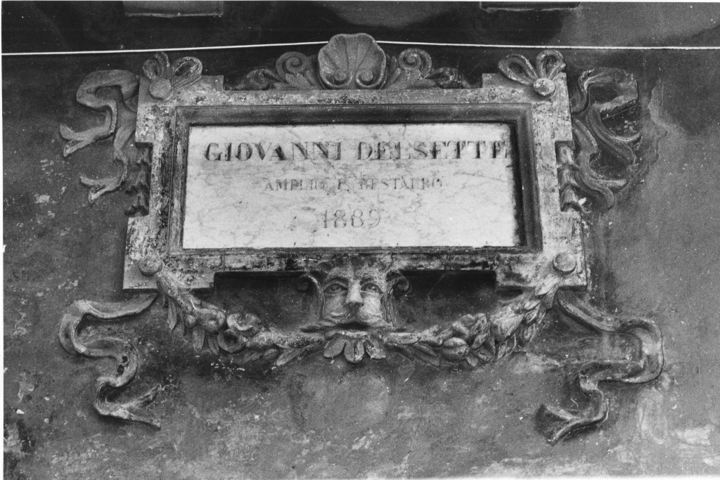 lapide documentaria - ambito romano (sec. XIX)