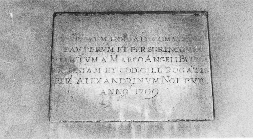 lapide documentaria - ambito romano (sec. XVIII)