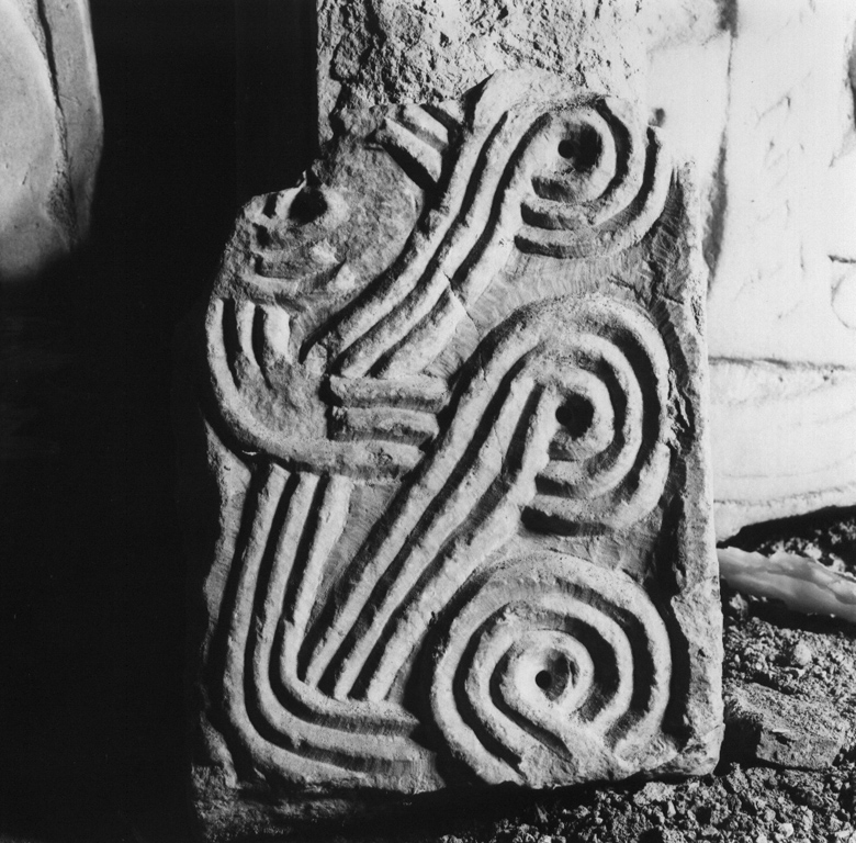 pluteo, frammento - bottega laziale (sec. IX)