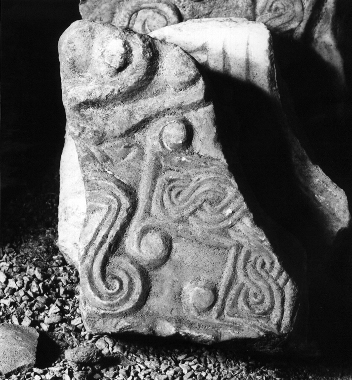 lastra, frammento - bottega laziale (prima metà sec. IX)