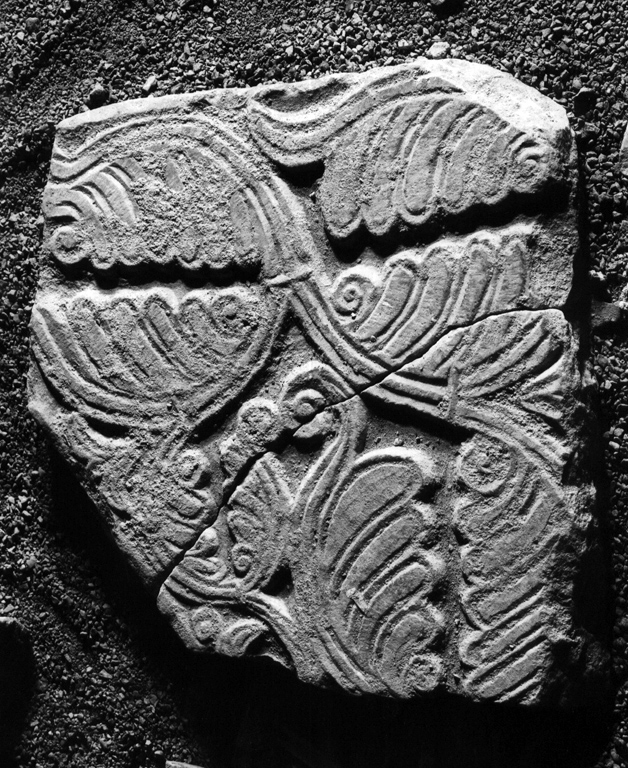 pluteo, frammento - bottega laziale (sec. IX)