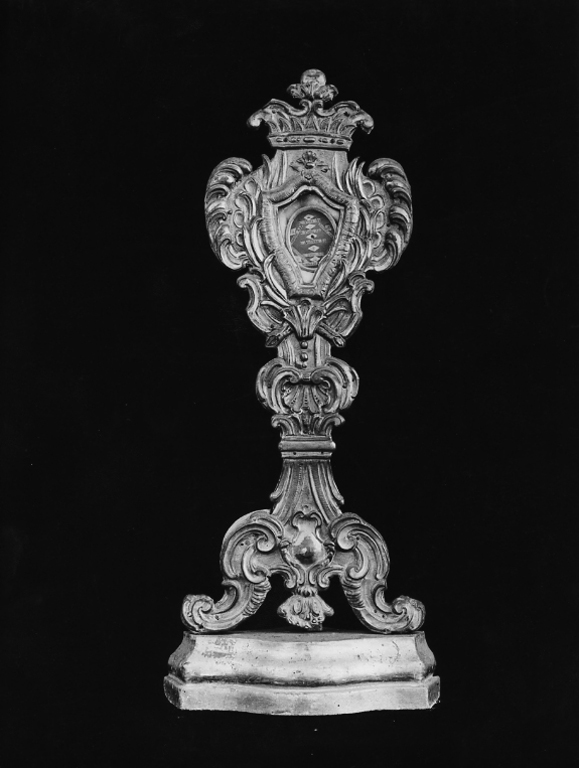 reliquiario - a ostensorio, serie - ambito laziale (sec. XIX)