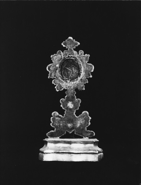 reliquiario - a ostensorio - ambito laziale (sec. XIX)