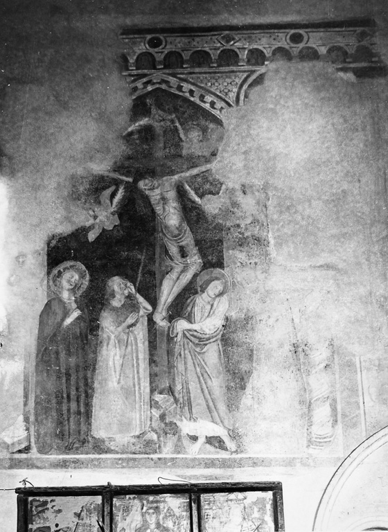 crocifissione (dipinto) - ambito napoletano (fine sec. XIV)