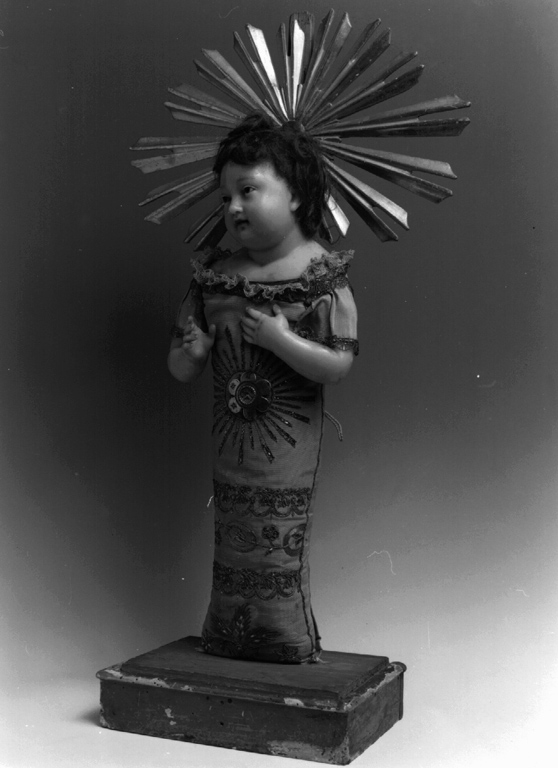 Gesù Bambino (statuetta devozionale) - ambito laziale (secc. XVIII/ XIX)