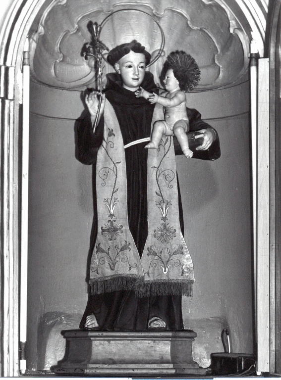 Sant'Antonio da Padova e Gesù Bambino (statua) - ambito laziale (sec. XIX)
