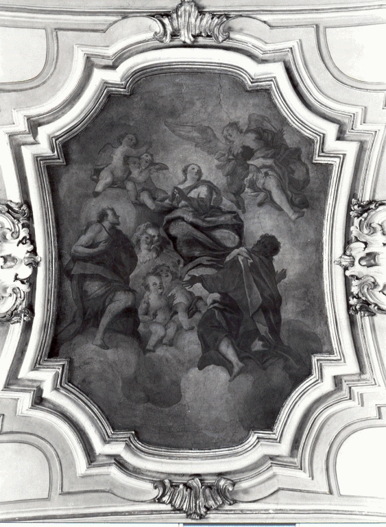Madonna Assunta con angeli, San Giovanni Battista e San Giovanni Evangelista (dipinto) - ambito napoletano (seconda metà sec. XVIII)