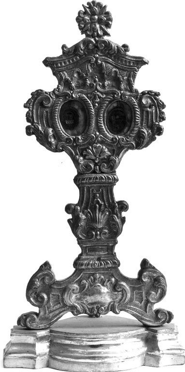 reliquiario - a ostensorio - ambito laziale (seconda metà sec. XVIII)