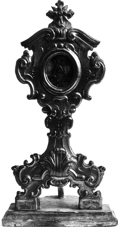reliquiario - a ostensorio - ambito laziale (seconda metà sec. XVIII)