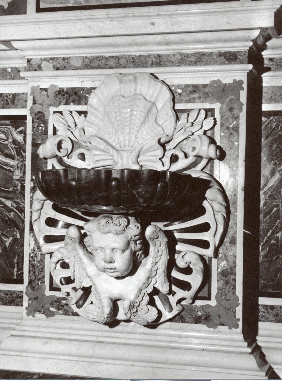 acquasantiera da parete di Fanzago Cosimo (bottega) (metà sec. XVII)