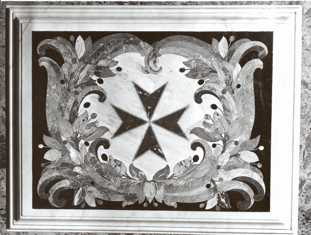 croce dell'ordine cavalleresco di S. Stefano (decorazione a intarsio, elemento d'insieme) di Fanzago Cosimo (bottega) (ultimo quarto sec. XVII)