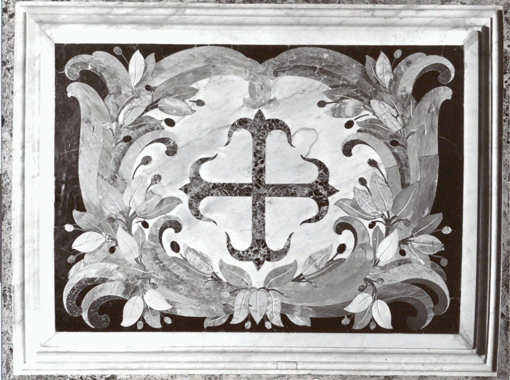 croce dell'ordine cavalleresco di Avis (decorazione a intarsio, elemento d'insieme) di Fanzago Cosimo (bottega) (ultimo quarto sec. XVII)