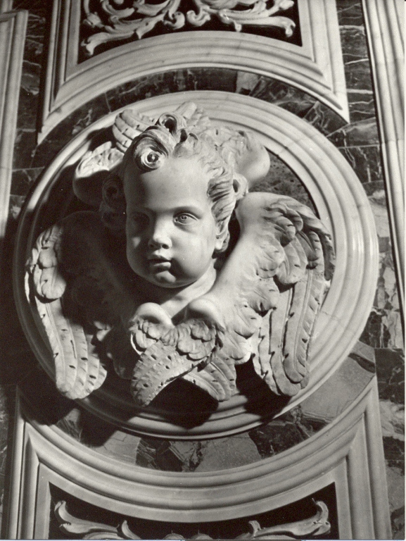 testa di serafino (scultura) di Fanzago Cosimo (bottega) (seconda metà sec. XVII)