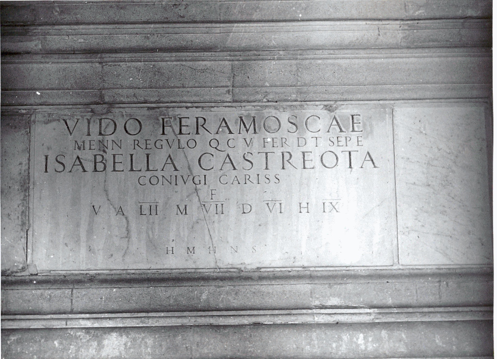 lapide tombale - ambito cassinese (sec. XVI)