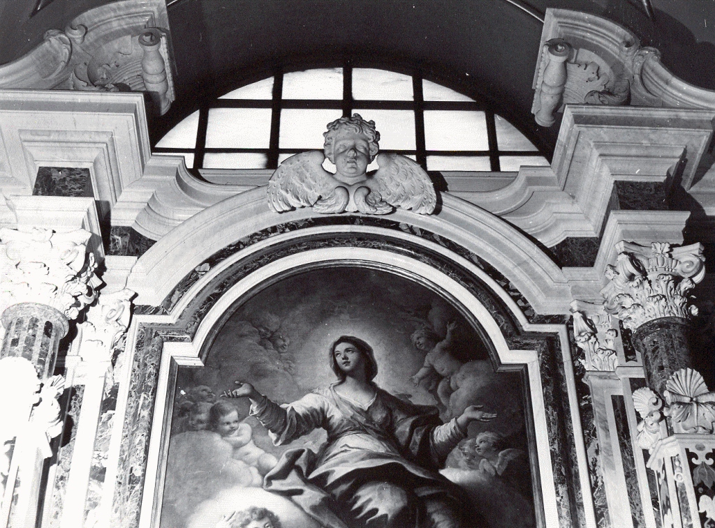 cornice di pala d'altare di Fanzago Cosimo (bottega) (fine/inizio secc. XVII/ XVIII)