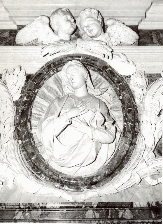 Madonna annunciata (scultura) di Campi Paolo (primo quarto sec. XVIII)