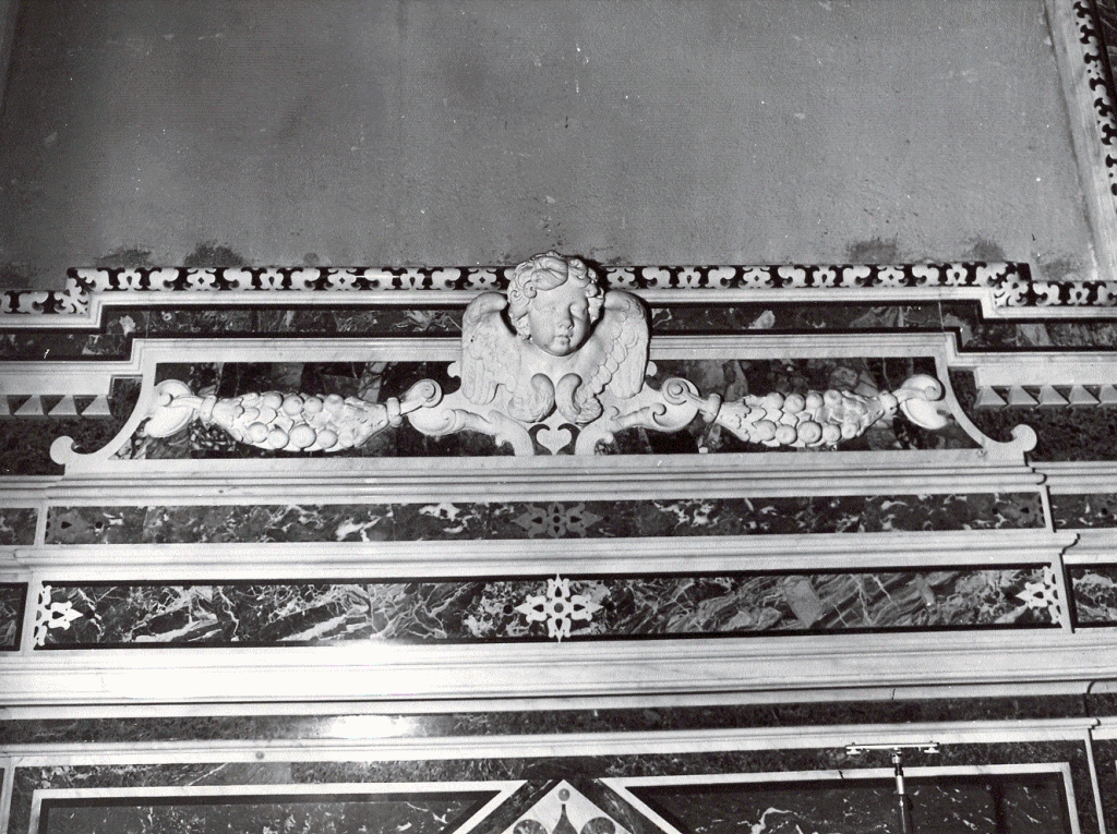 cherubini con festoni (scultura) di Fanzago Cosimo (scuola) (seconda metà sec. XVII)