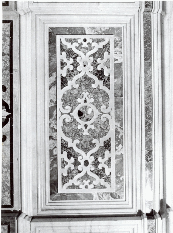 motivo decorativo geometrico (decorazione a intarsio) di Fanzago Cosimo (bottega) (seconda metà sec. XVII)