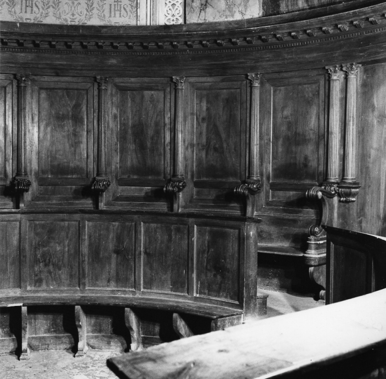 stalli del coro - ambito laziale (sec. XIX)