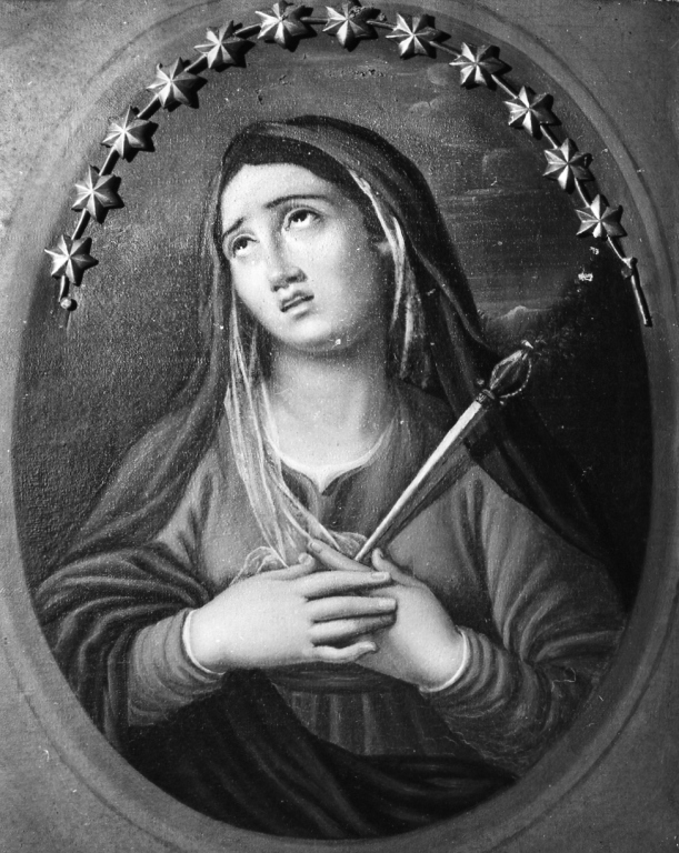 Madonna Addolorata (dipinto) di Scifoni Luigi (sec. XIX)