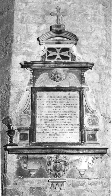 lapide tombale - bottega laziale (sec. XVII)