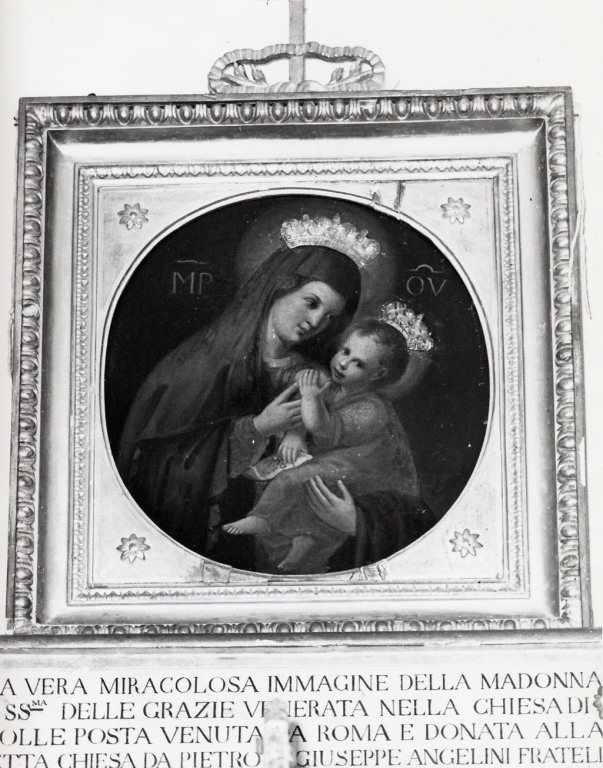 Madonna delle Grazie, Madonna con Bambino (dipinto) - ambito romano (secondo quarto sec. XIX)