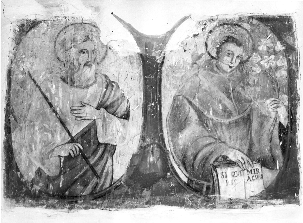 San Giuseppe e Sant'Antonio da Padova (dipinto) - ambito laziale (secc. XVI/ XVII)