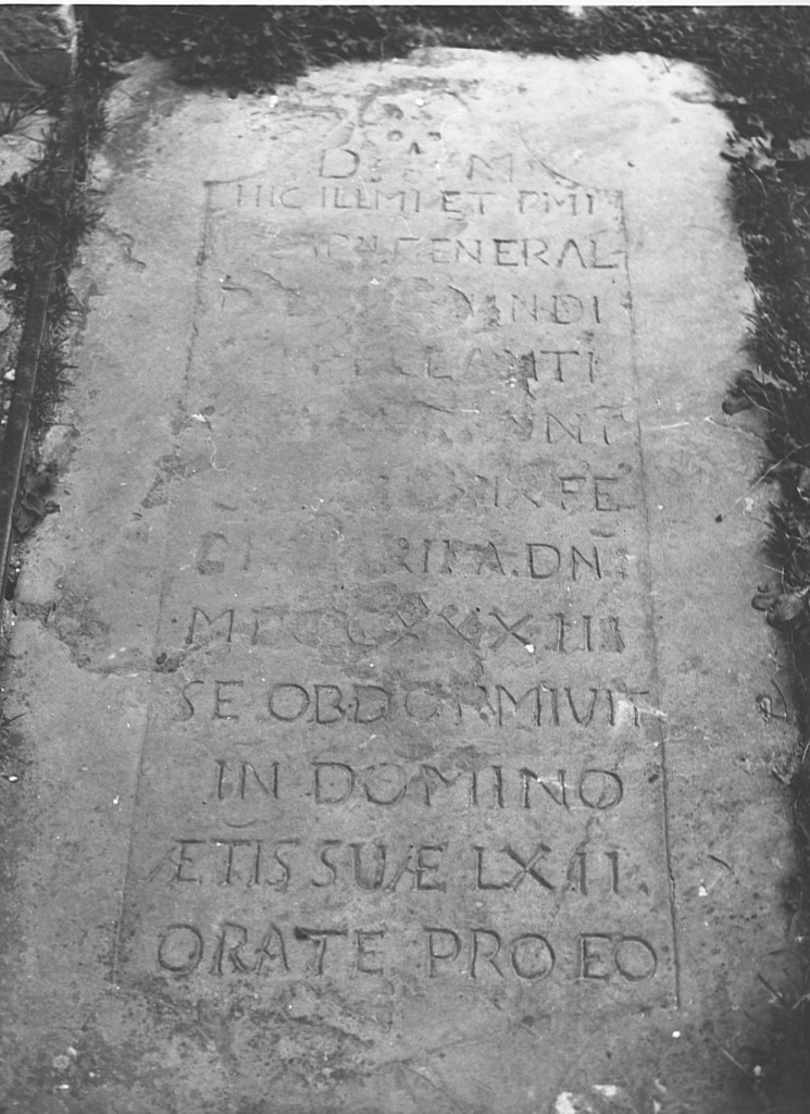 lastra tombale - ambito laziale (sec. XIX)