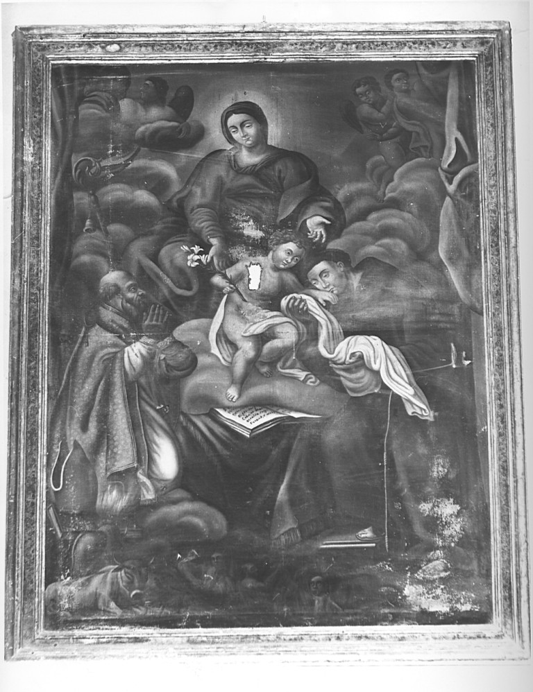 Madonna con Bambino e Santi (dipinto) - ambito laziale (sec. XVII)