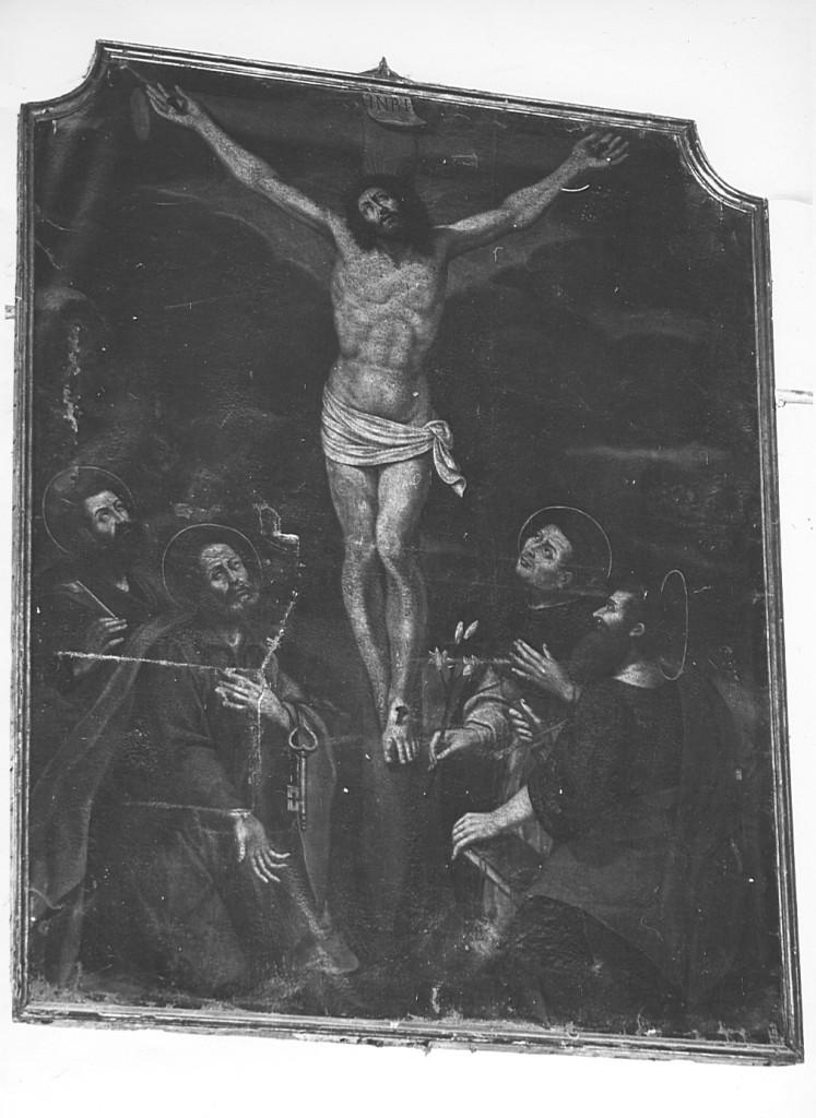 crocifissione di Cristo (dipinto) - ambito laziale (inizio sec. XVII)