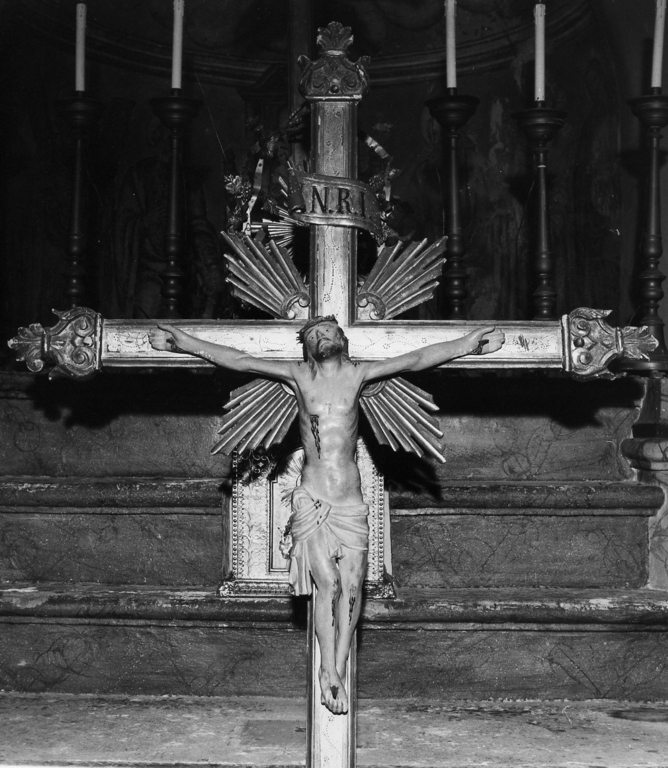 Cristo crocifisso (croce processionale) - ambito reatino (sec. XVII)