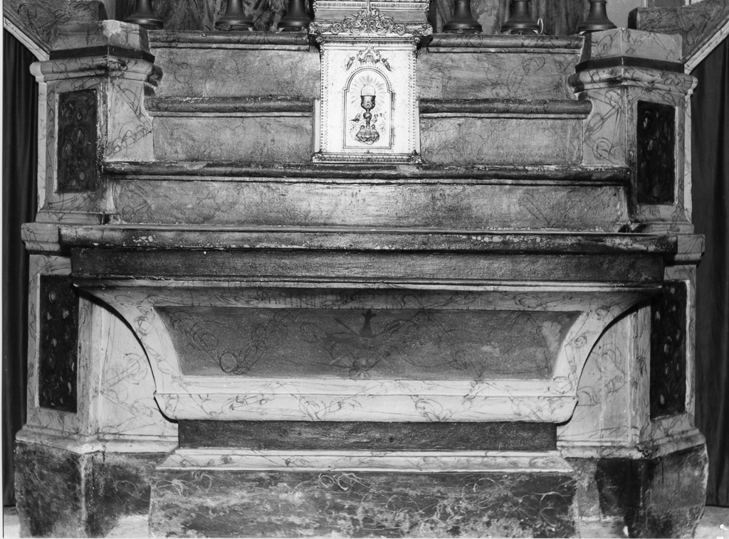 altare maggiore, complesso decorativo - ambito reatino (sec. XVIII)