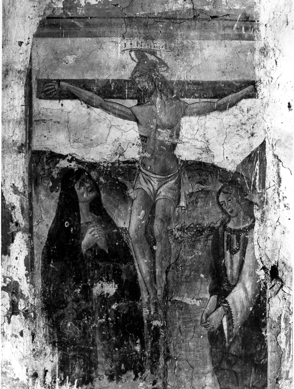 crocifissione di Cristo (dipinto) - ambito laziale (sec. XVI)