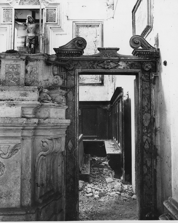 mostra di porta, coppia - ambito reatino (sec. XIX)