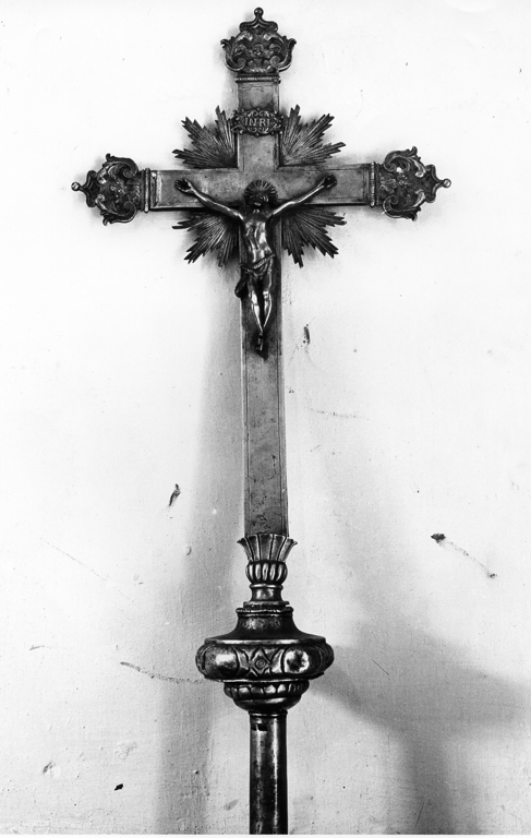 croce processionale - ambito reatino (sec. XVIII)