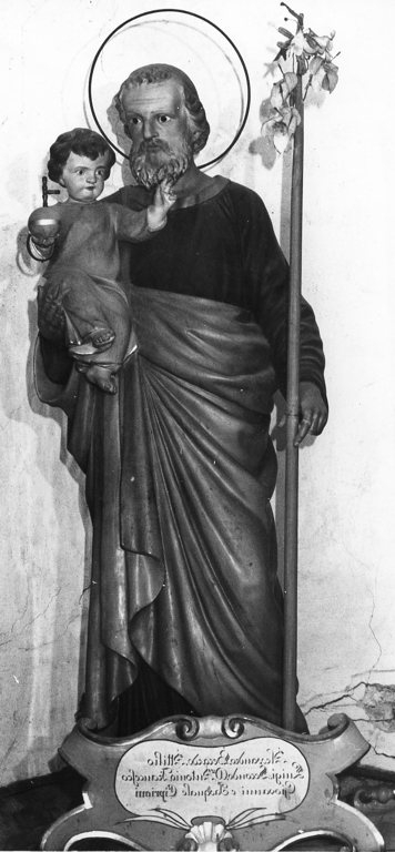 San Giuseppe e Gesù Bambino (scultura) - ambito reatino (inizio sec. XX)