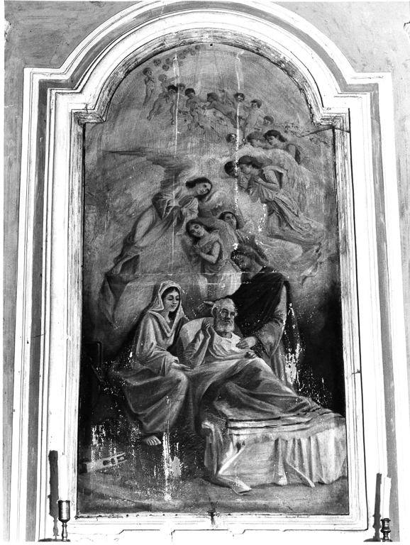 morte di San Giuseppe (dipinto) - ambito laziale (fine/inizio secc. XVIII/ XIX)