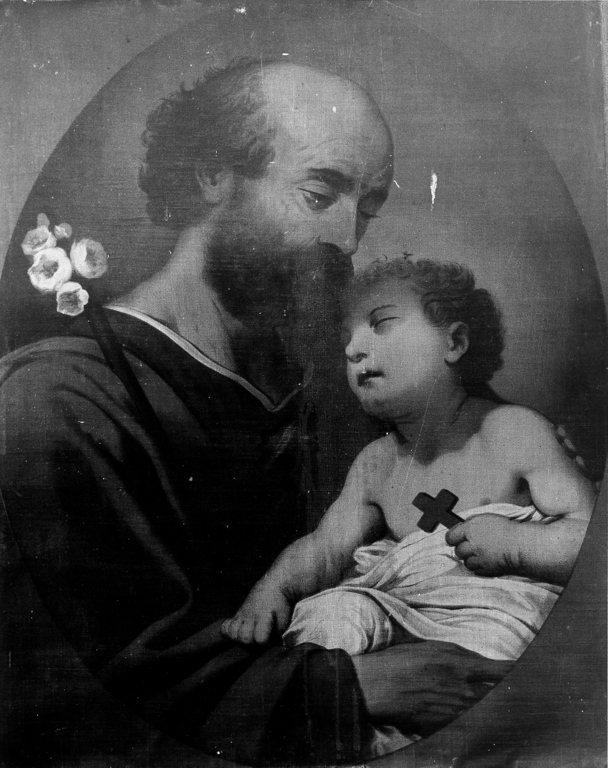 San Giuseppe e Gesù Bambino (dipinto) - ambito laziale (prima metà sec. XX)