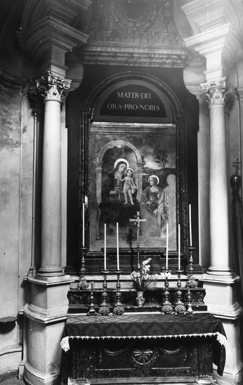 altare - a edicola, insieme di Aquili Antonio detto Antoniazzo Romano (cerchia) (secc. XV/ XVIII)