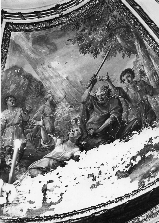 martirio di Santa Barbara (dipinto, complesso decorativo) di Odazzi Giovanni (attribuito) (prima metà sec. XVIII)