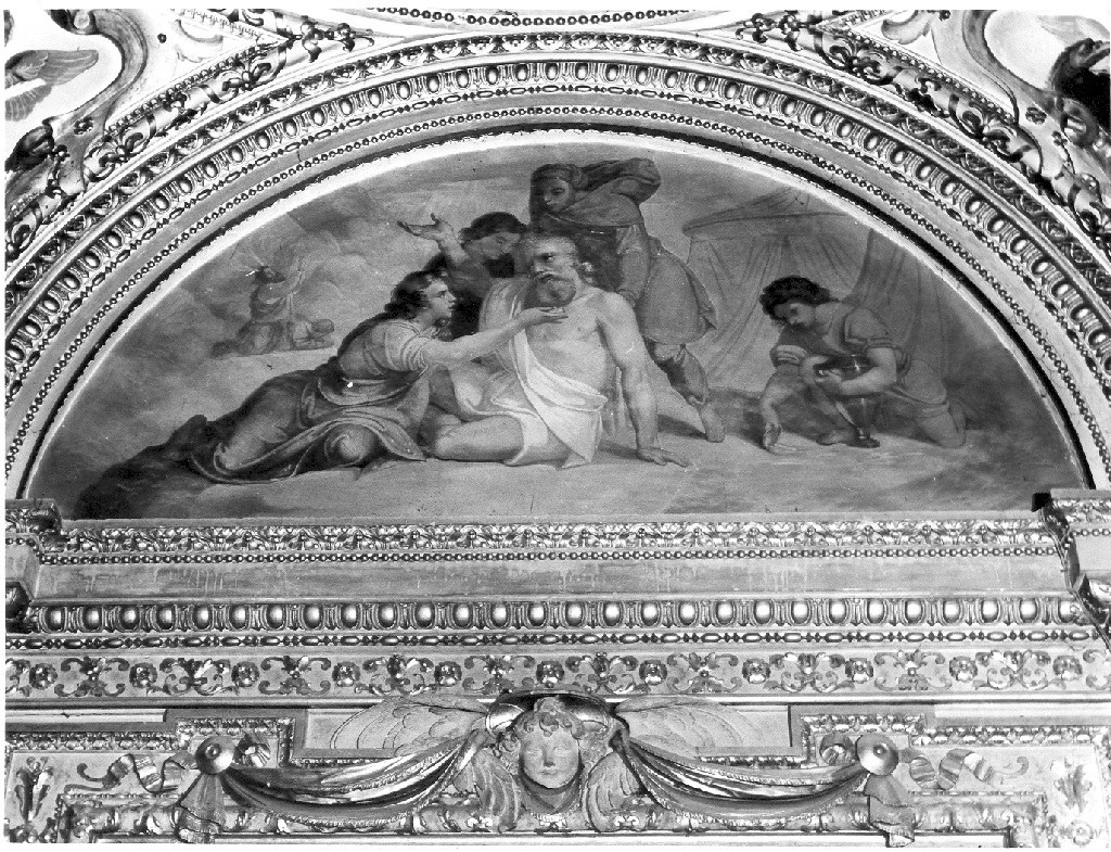 caduta della manna (dipinto) di Paoletti Pietro (sec. XIX)