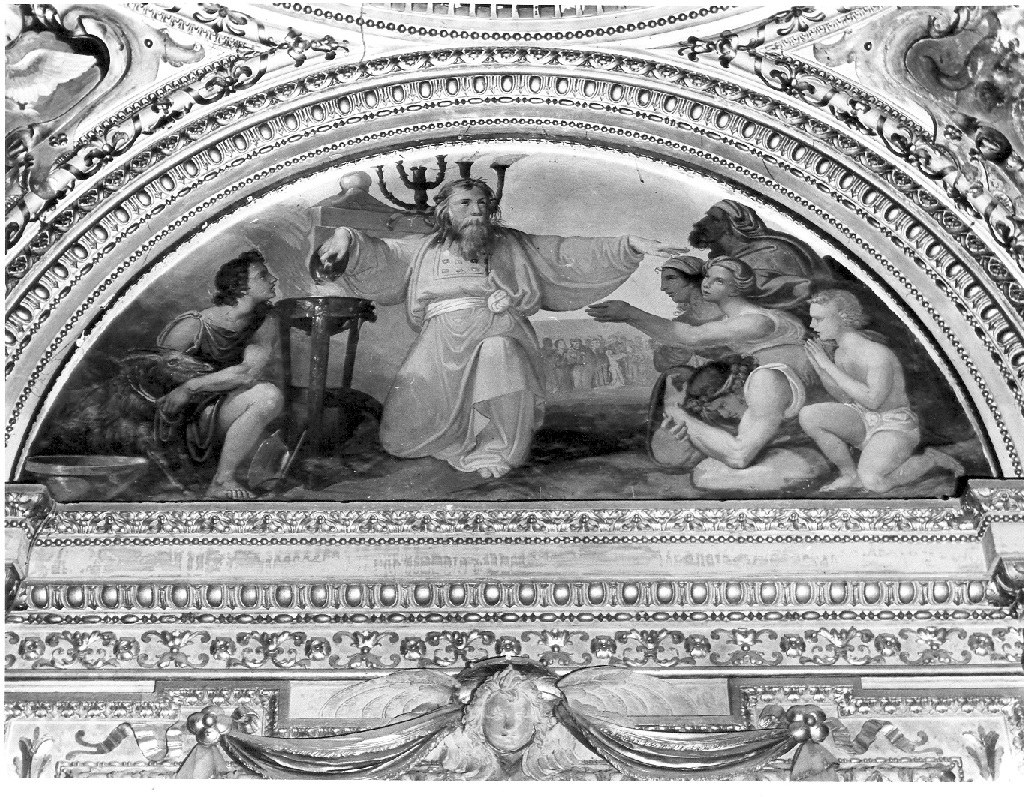 sacrificio del Melchisedec (dipinto) di Paoletti Pietro (sec. XIX)