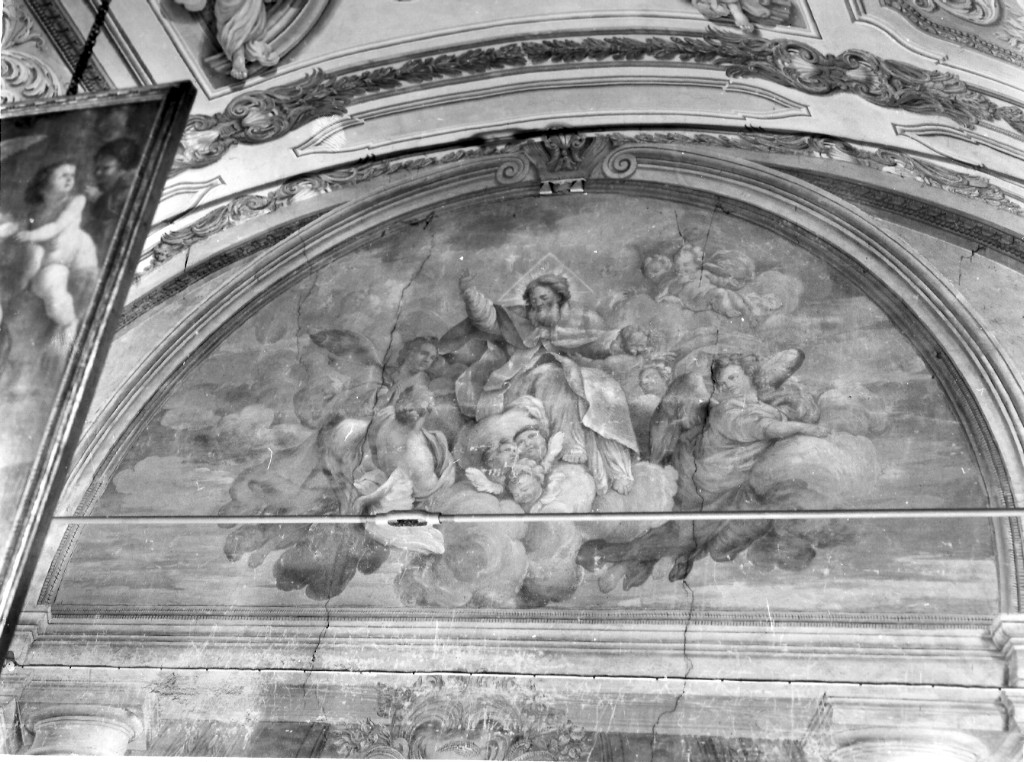 Dio Padre e angeli (dipinto) di Rosa Giuseppe Francesco (attribuito) (sec. XVIII)