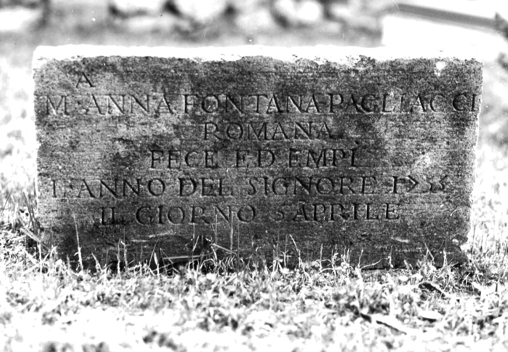 lapide commemorativa - ambito viterbese (sec. XVIII)