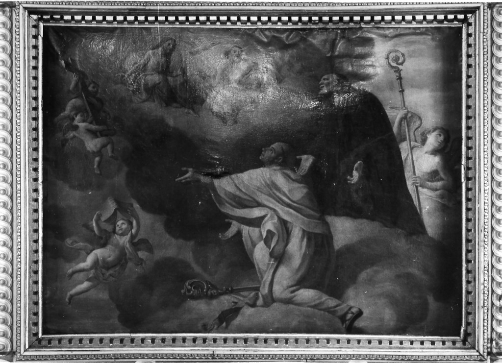 adorazione della Trinità (dipinto) di Falaschi Anton Angelo (attribuito) (metà sec. XVIII)