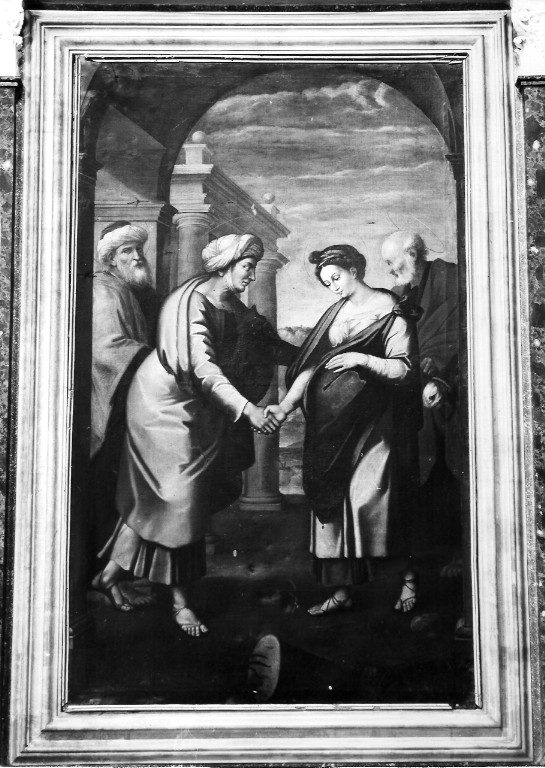 visitazione (dipinto) di Caparozzi Filippo (attribuito) (prima metà sec. XVII)