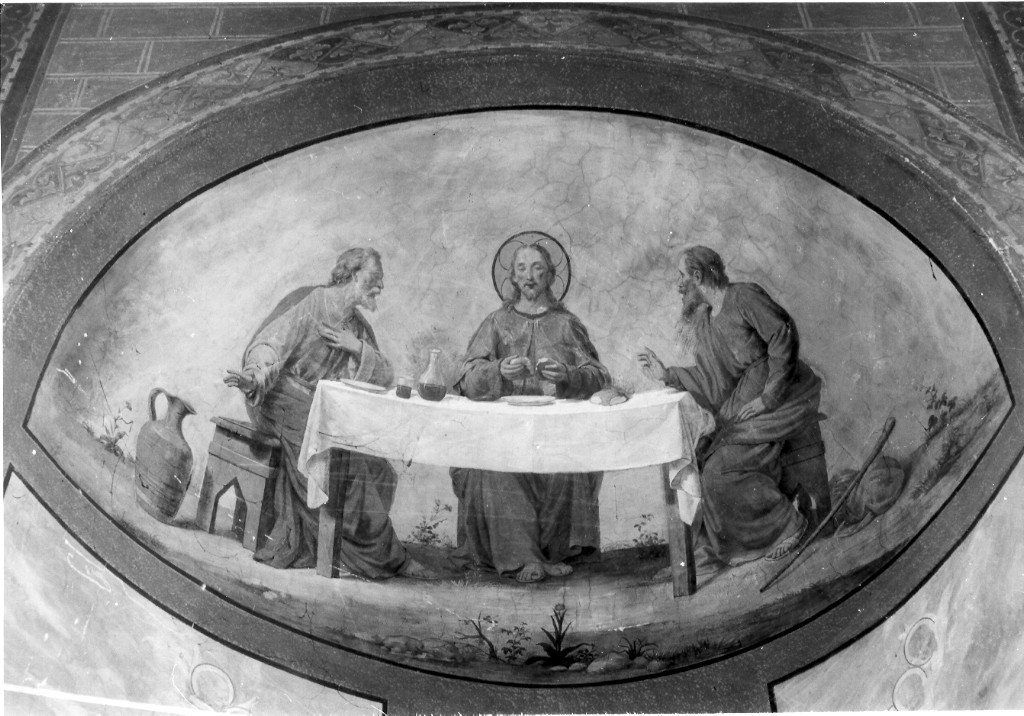 cena in Emmaus (dipinto) di Gagliardi Giovanni (attribuito) (sec. XIX)