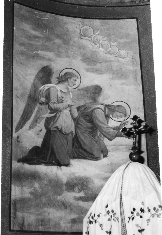 angeli adoranti (dipinto) di Gagliardi Giovanni (attribuito) (sec. XIX)