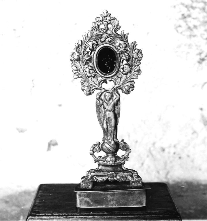 reliquiario - a ostensorio - ambito laziale (fine sec. XIX)